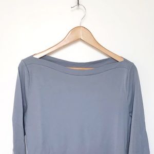 Lauren RL Light Greyish Blue Long Sleeve T-shirt